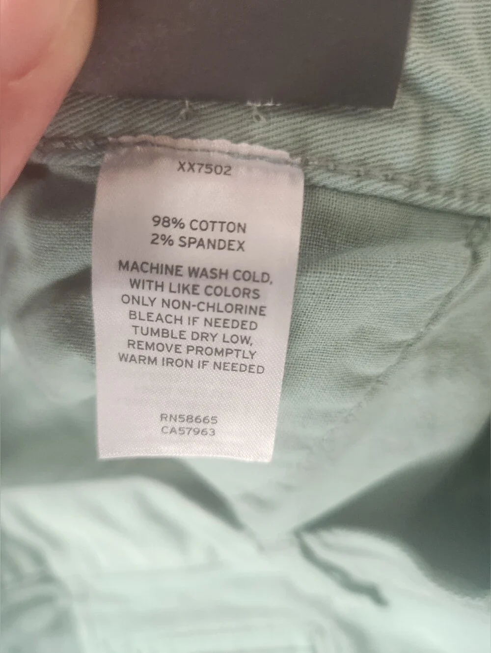 New 14th & Union Men's Light Mint Chino Shorts 36W Slim‎ Fit
